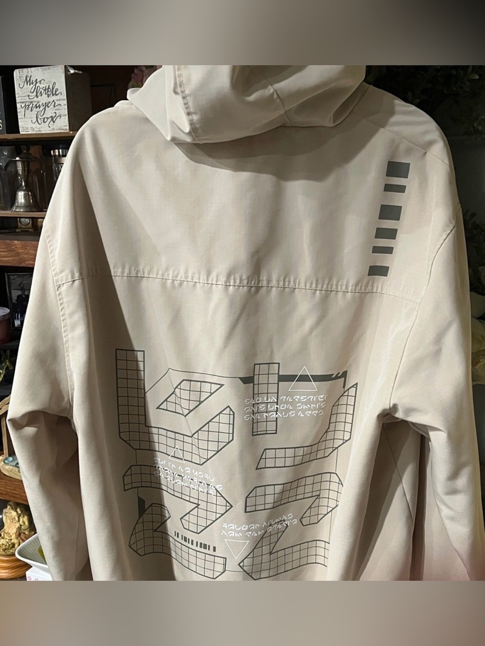 Like New No Tags Disney Store  Beige Hooded  Buzzlighter Windbreaker Size XL. - Picture 8 of 16